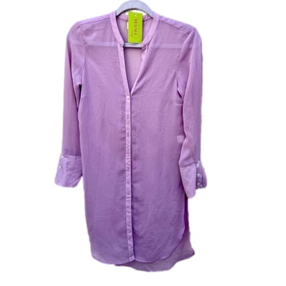 Saint Mojavi Lavender duster long cover up Small - Picture 3 of 8